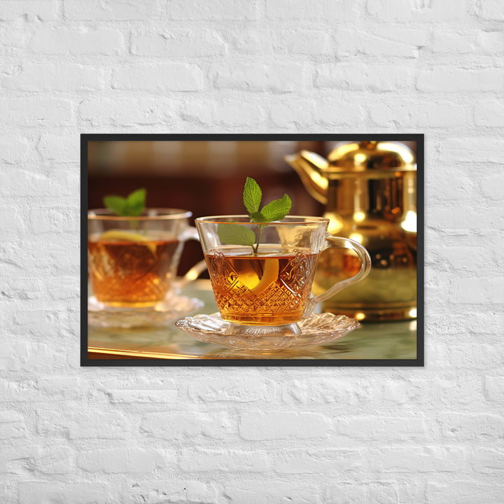 Moroccan Mint Tea Framed poster 🤤 from Yumify.AI