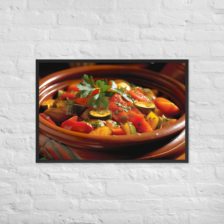 Vegetable Tagine Framed poster 🤤 from Yumify.AI