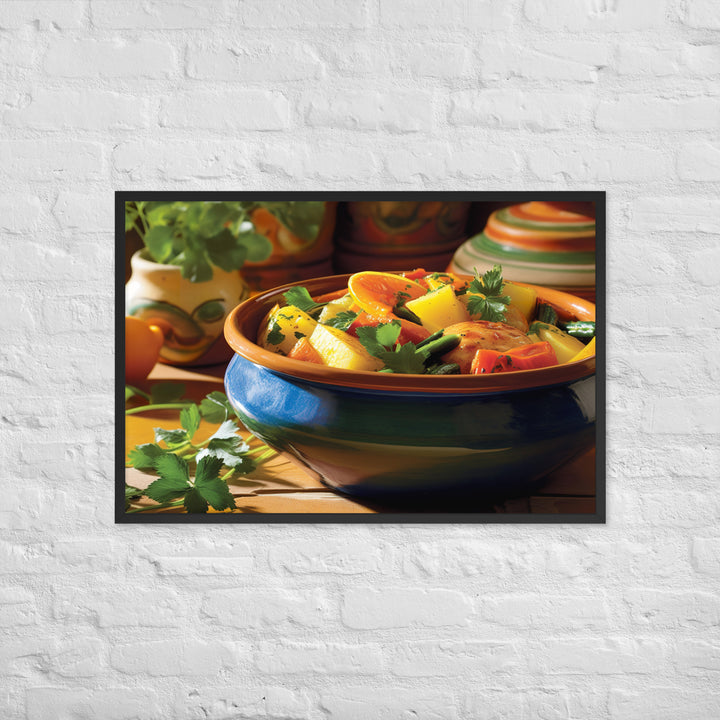 Vegetable Tagine Framed poster 🤤 from Yumify.AI