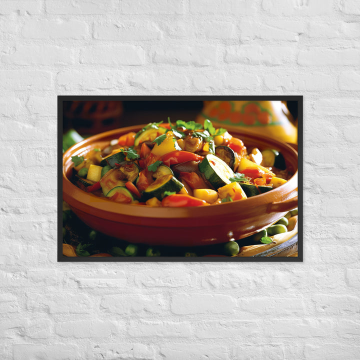 Vegetable Tagine Framed poster 🤤 from Yumify.AI