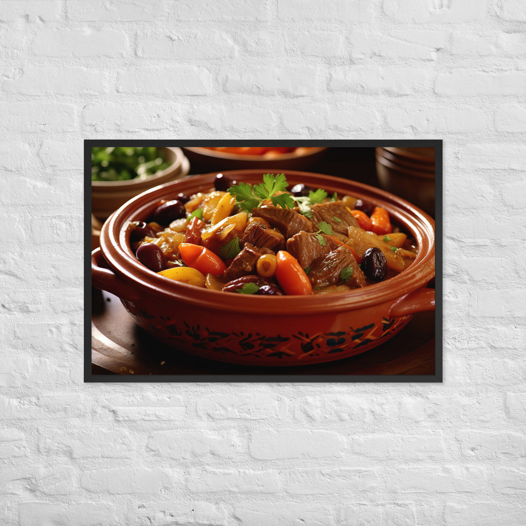 Lamb Tagine Framed poster 🤤 from Yumify.AI