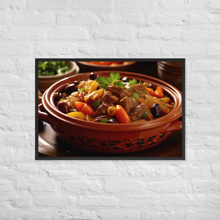 Lamb Tagine Framed poster 🤤 from Yumify.AI