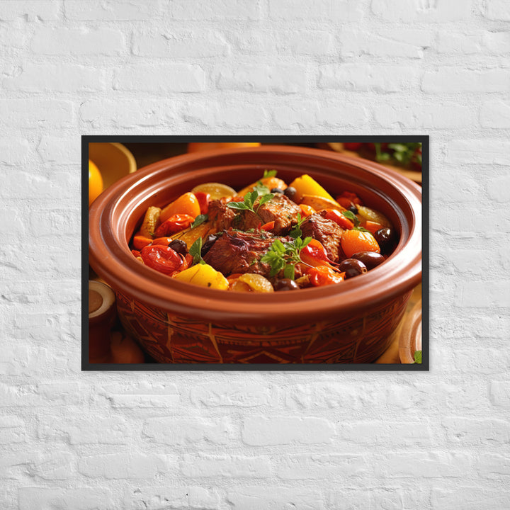 Lamb Tagine Framed poster 🤤 from Yumify.AI