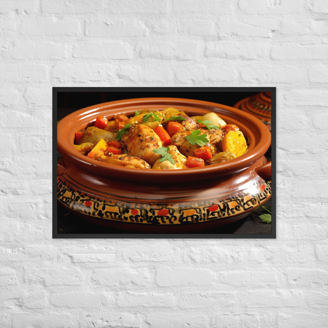 Chicken Tagine Framed poster 🤤 from Yumify.AI