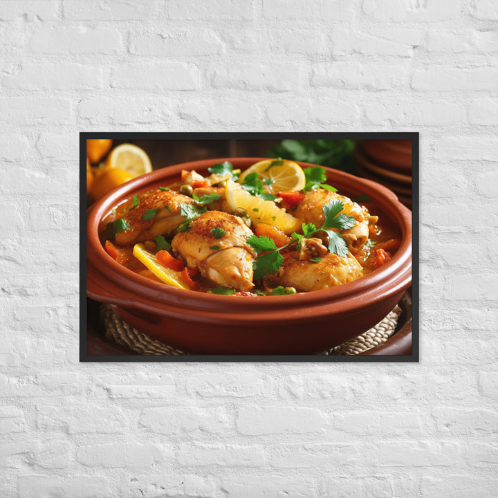 Chicken Tagine Framed poster 🤤 from Yumify.AI