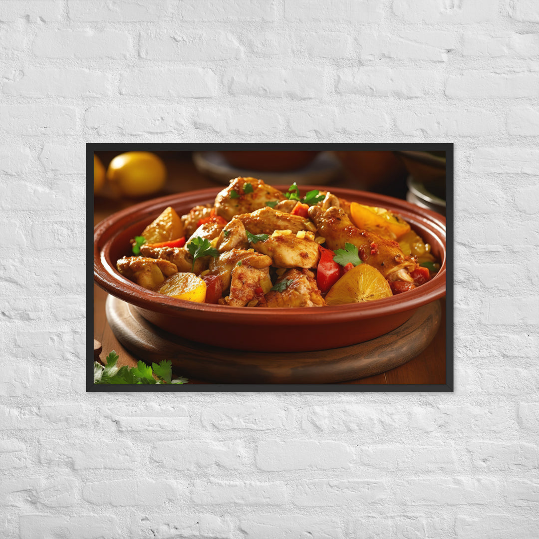 Chicken Tagine Framed poster 🤤 from Yumify.AI