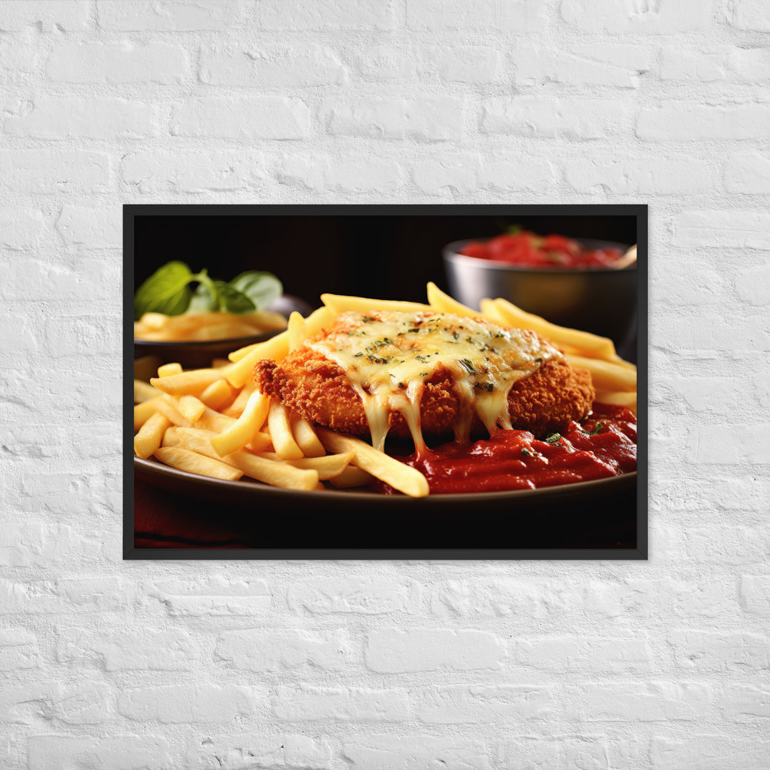 Chicken Parmigiana Framed poster 🤤 from Yumify.AI