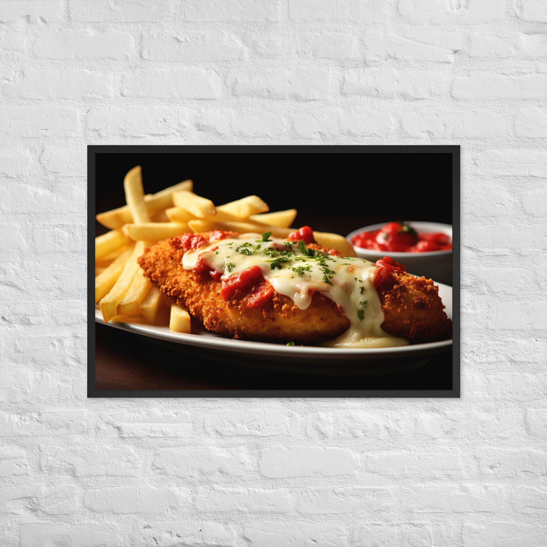 Chicken Parmigiana Framed poster 🤤 from Yumify.AI