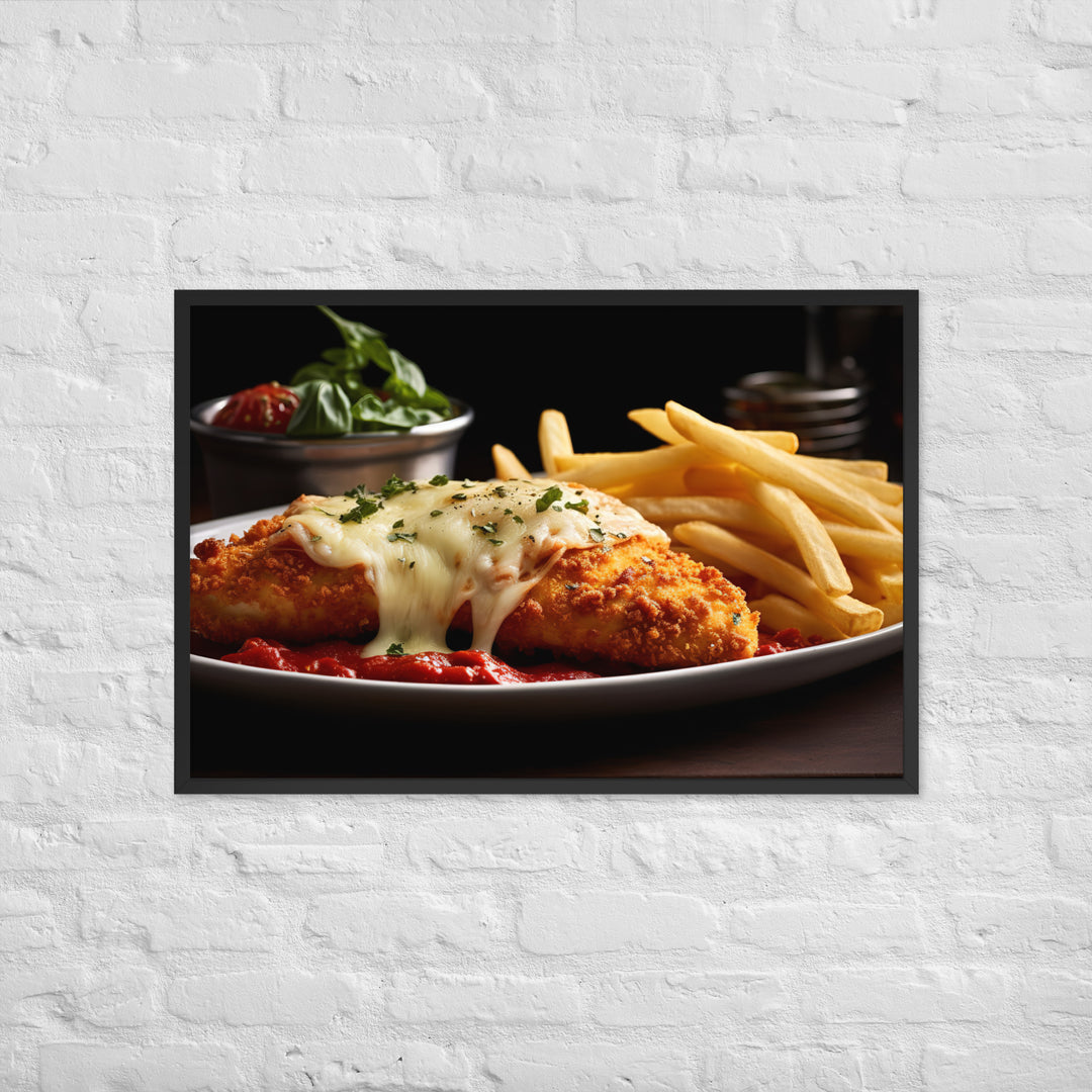 Chicken Parmigiana Framed poster 🤤 from Yumify.AI