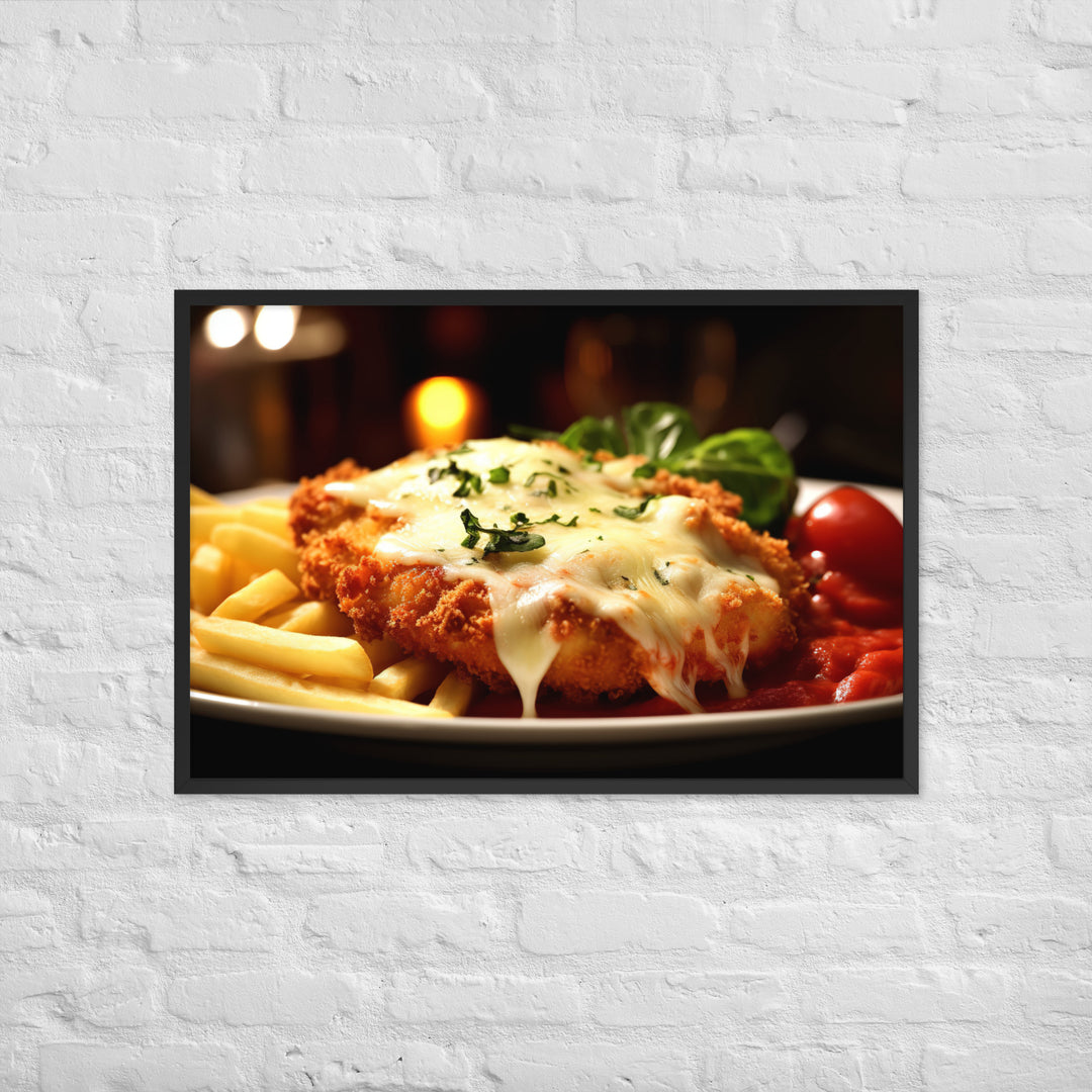 Chicken Parmigiana Framed poster 🤤 from Yumify.AI