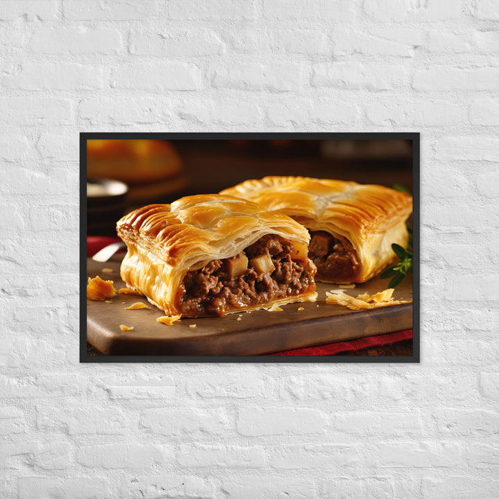 Meat Pie Framed poster 🤤 from Yumify.AI