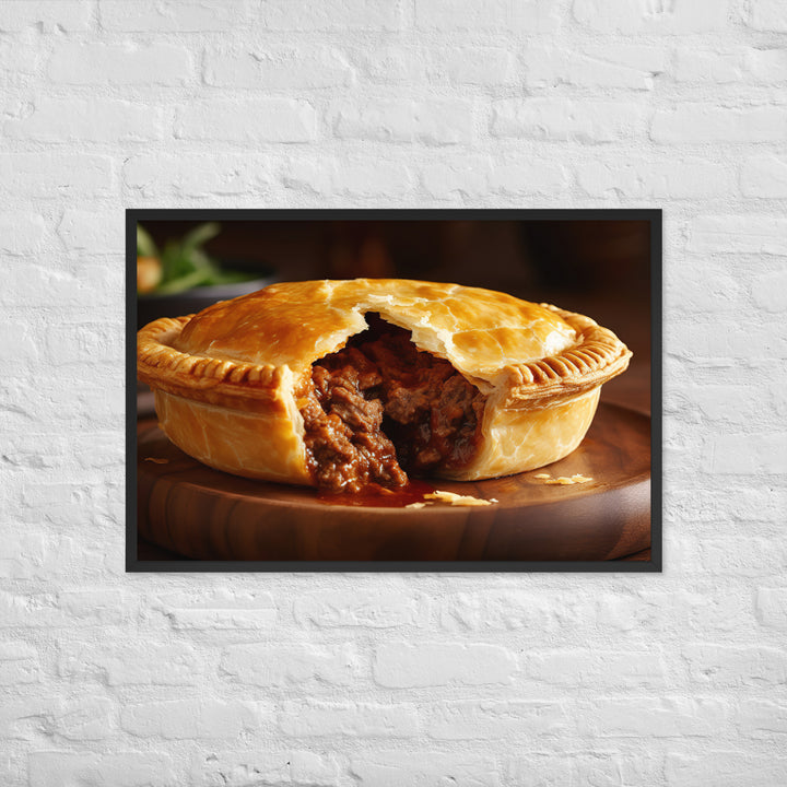 Meat Pie Framed poster 🤤 from Yumify.AI