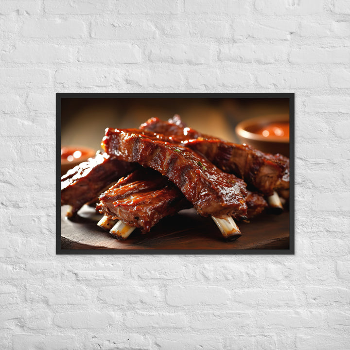 Barbecue Ribs Framed poster 🤤 from Yumify.AI