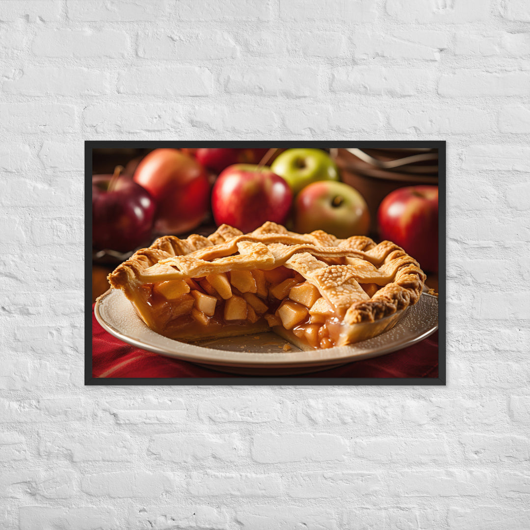 Apple Pie Framed poster 🤤 from Yumify.AI