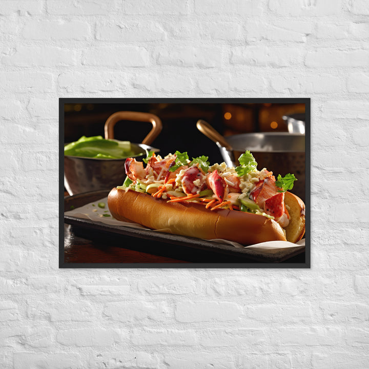 Lobster Roll Framed poster 🤤 from Yumify.AI