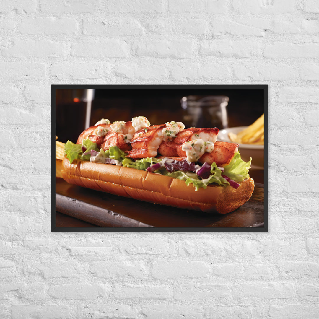 Lobster Roll Framed poster 🤤 from Yumify.AI