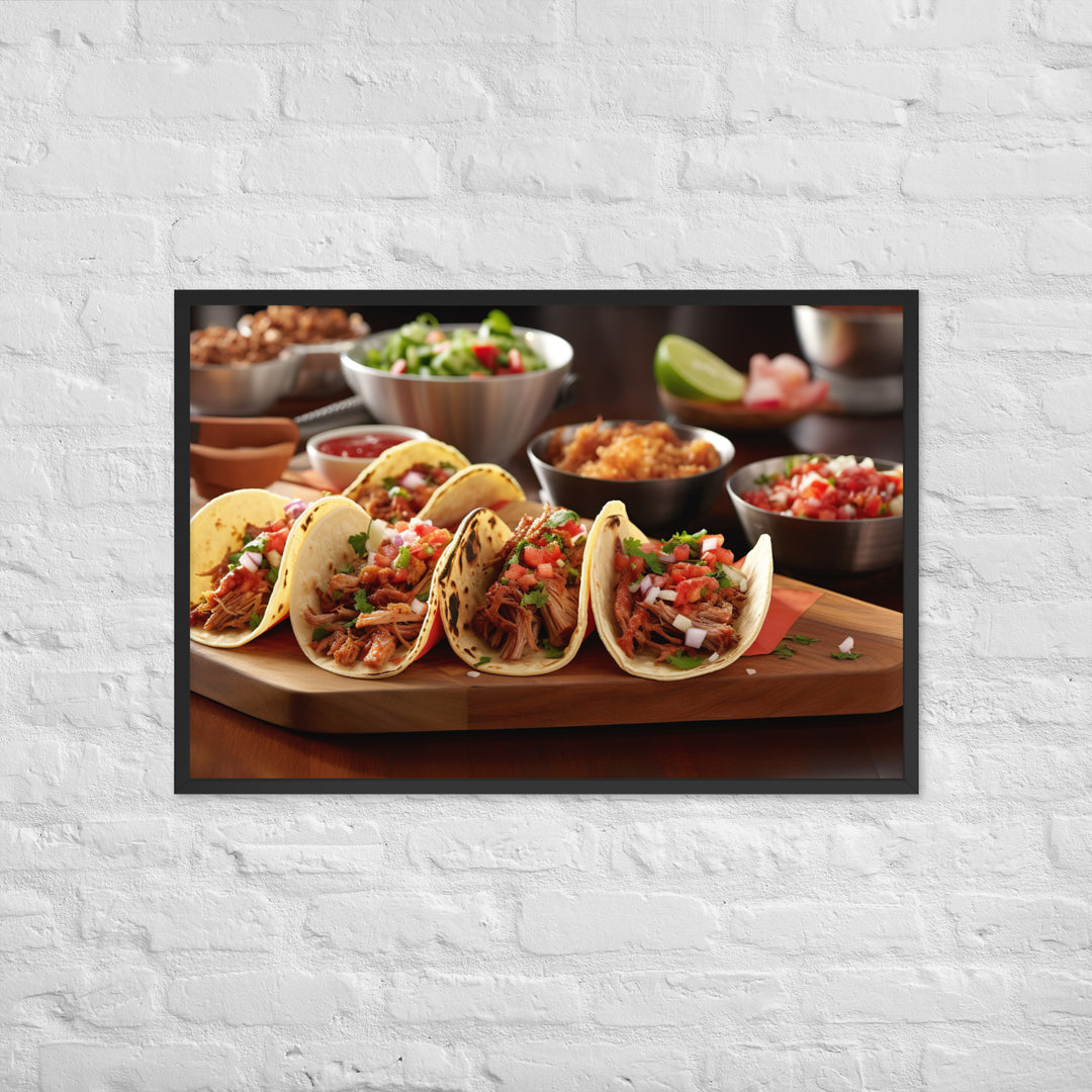 Tacos Framed poster 🤤 from Yumify.AI