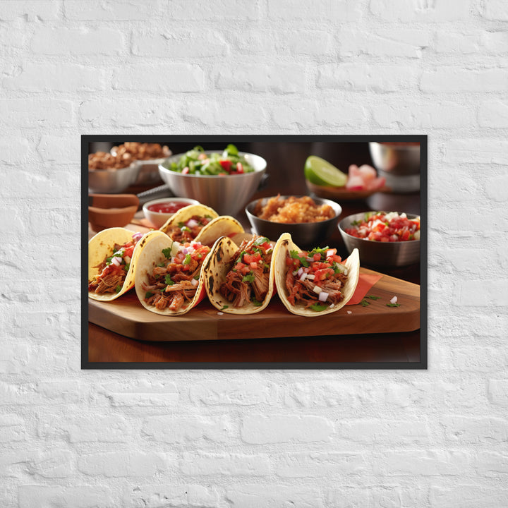 Tacos Framed poster 🤤 from Yumify.AI