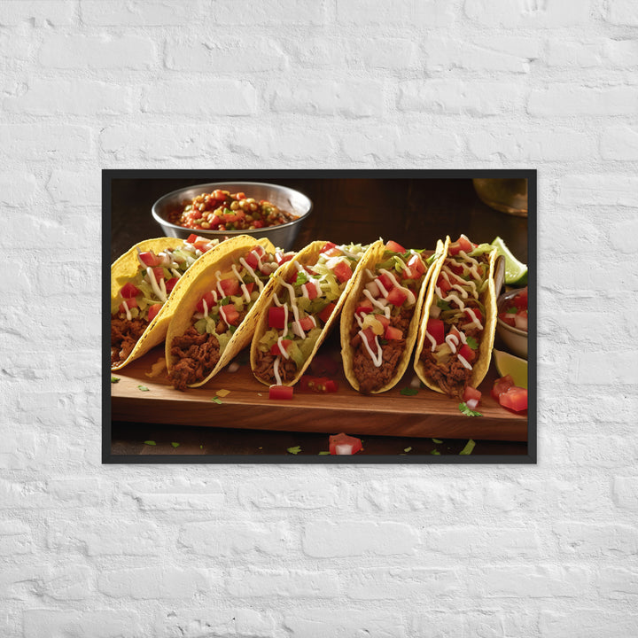 Tacos Framed poster 🤤 from Yumify.AI