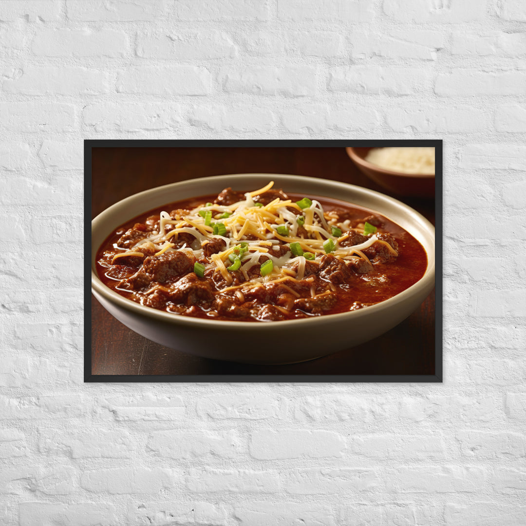 Texas Chili Framed poster 🤤 from Yumify.AI