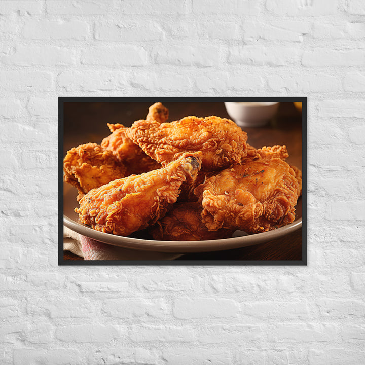 Southern Fried Chicken Framed poster 🤤 from Yumify.AI