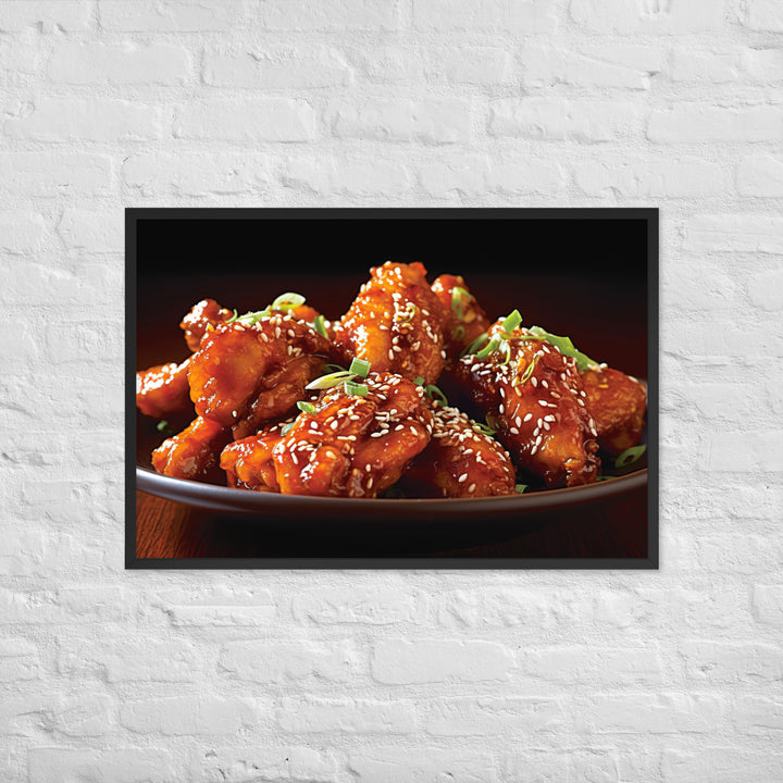 Korean Fried Chicken Framed poster 🤤 from Yumify.AI