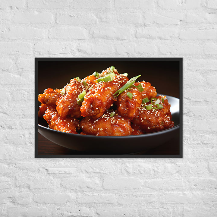 Korean Fried Chicken Framed poster 🤤 from Yumify.AI