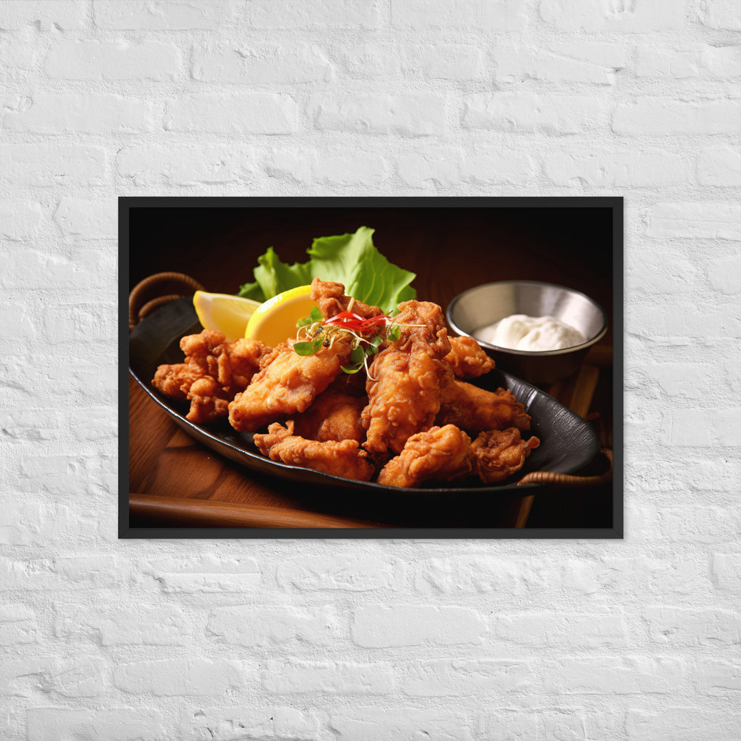 Japanese Karaage Framed poster 🤤 from Yumify.AI
