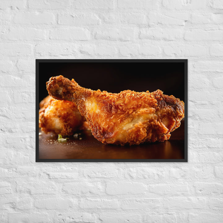 Buttermilk Fried Chicken Framed poster 🤤 from Yumify.AI