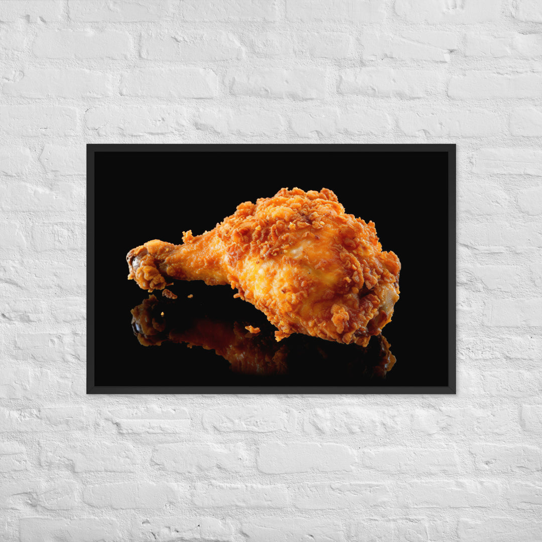 Buttermilk Fried Chicken Framed poster 🤤 from Yumify.AI