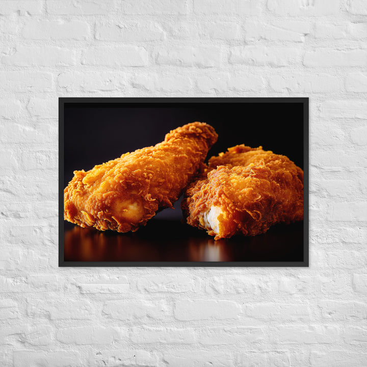 Buttermilk Fried Chicken Framed poster 🤤 from Yumify.AI