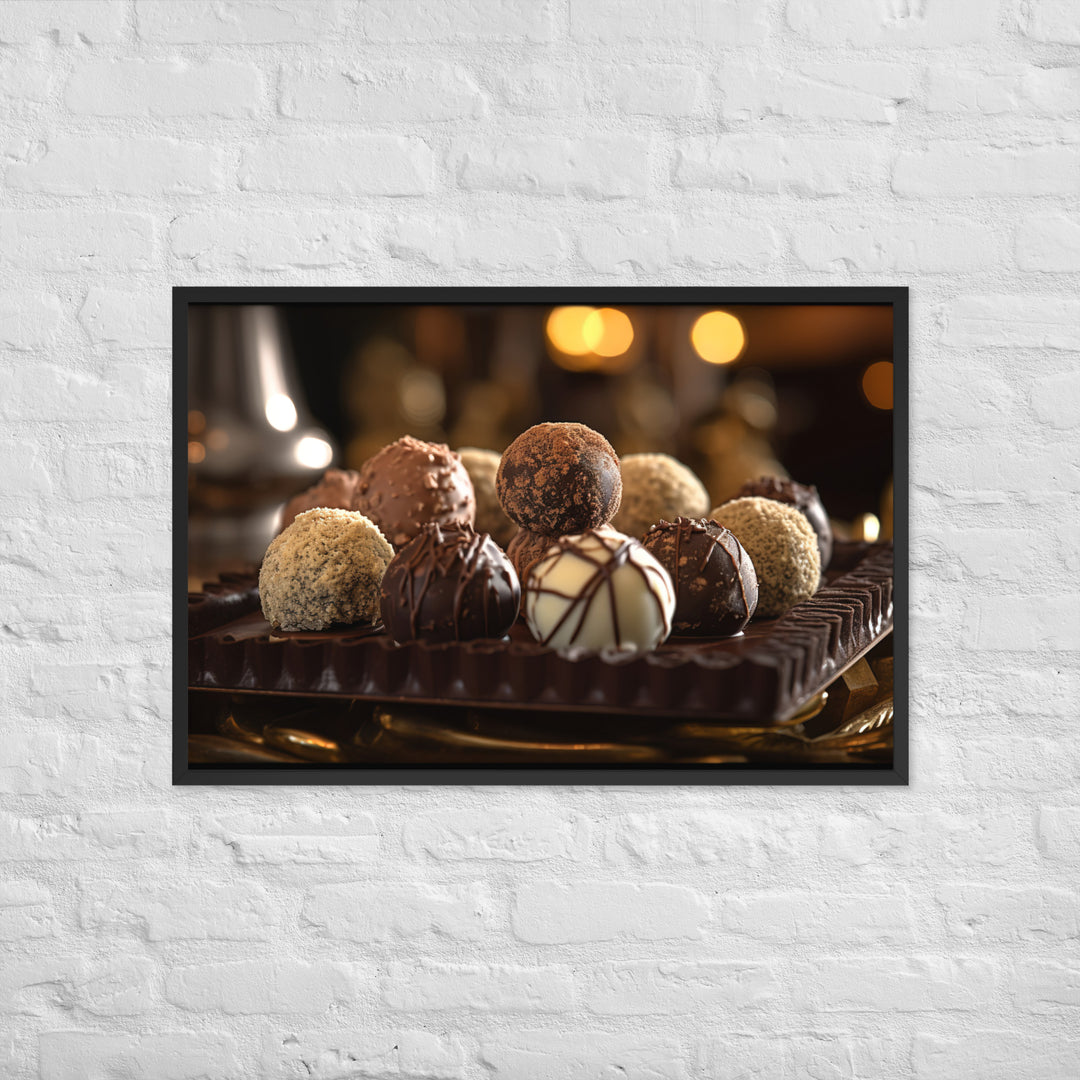 Chocolate Truffles Framed poster 🤤 from Yumify.AI