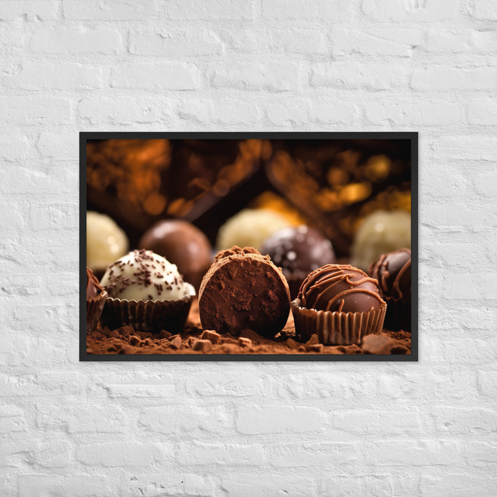 Chocolate Truffles Framed poster 🤤 from Yumify.AI