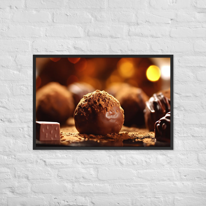 Chocolate Truffles Framed poster 🤤 from Yumify.AI