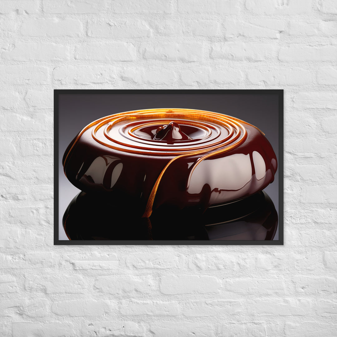 Chocolate Ganache Framed poster 🤤 from Yumify.AI