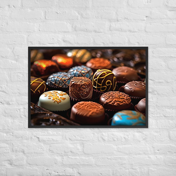 Chocolate Bonbons Framed poster 🤤 from Yumify.AI