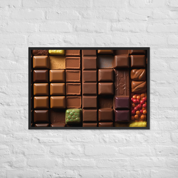 Chocolate Bars Framed poster 🤤 from Yumify.AI