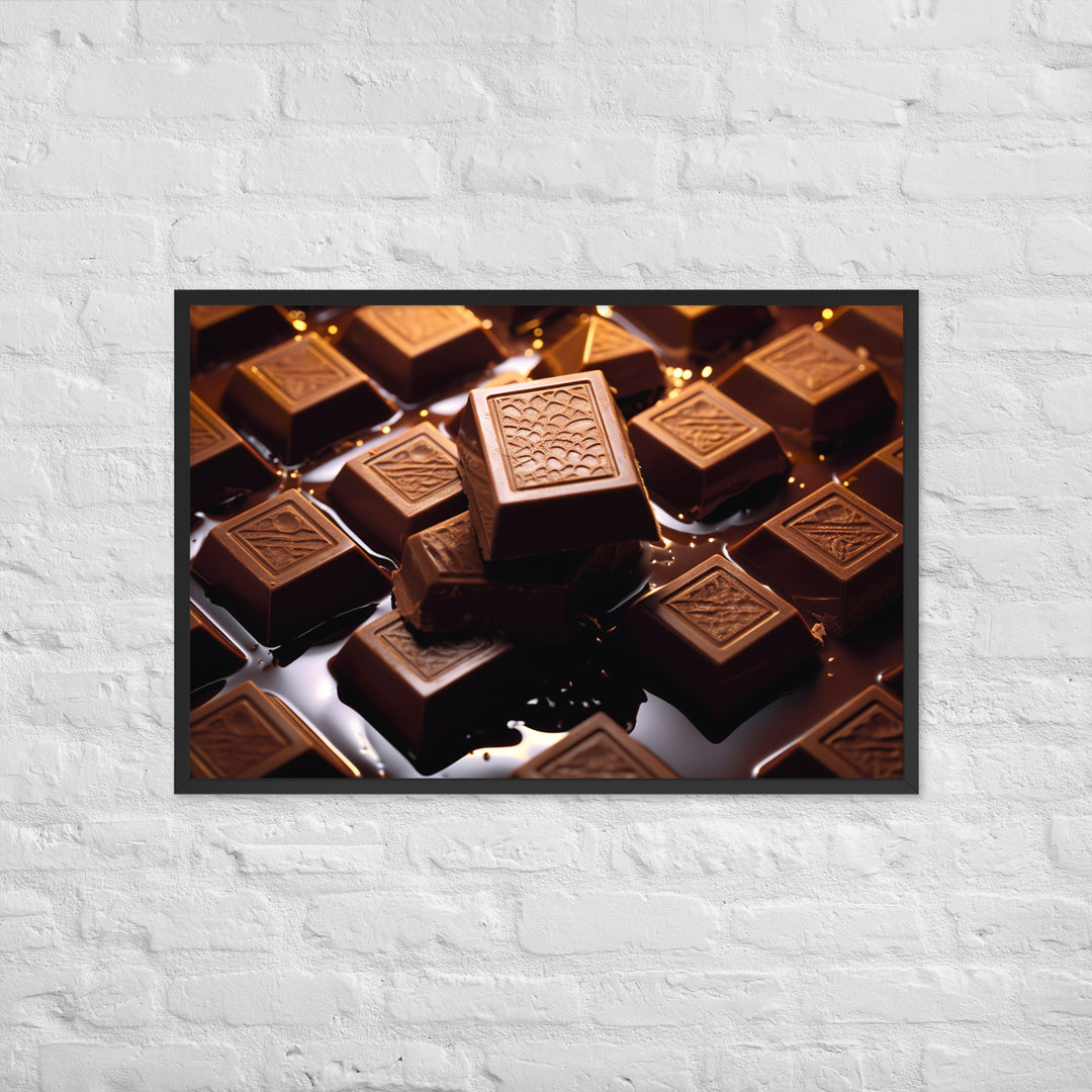 Chocolate Bars Framed poster 🤤 from Yumify.AI