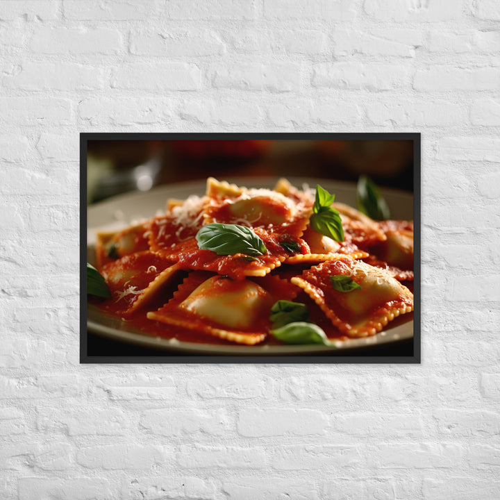 Ravioli Framed poster 🤤 from Yumify.AI