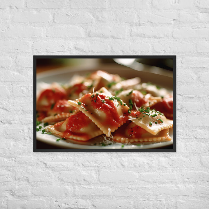 Ravioli Framed poster 🤤 from Yumify.AI