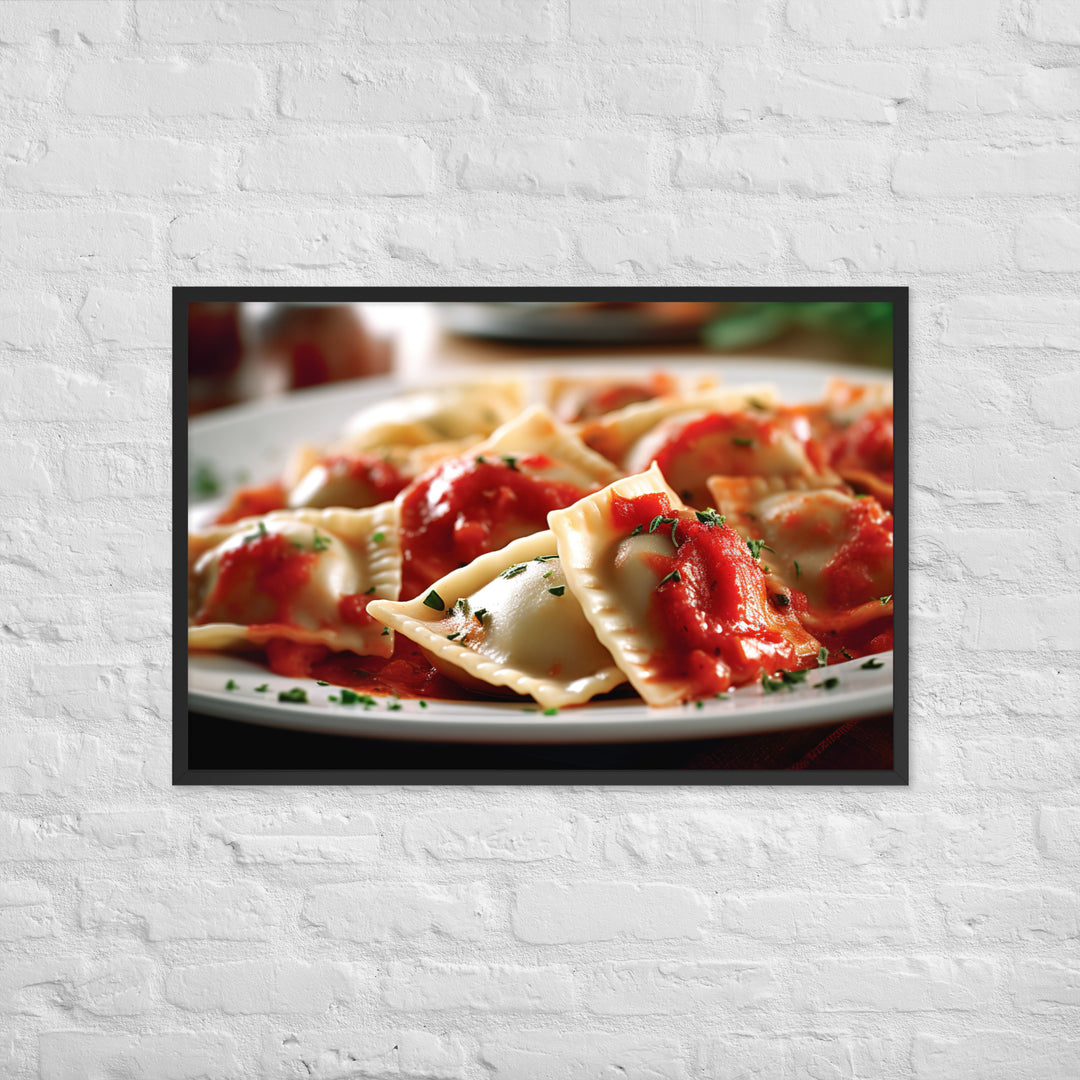 Ravioli Framed poster 🤤 from Yumify.AI