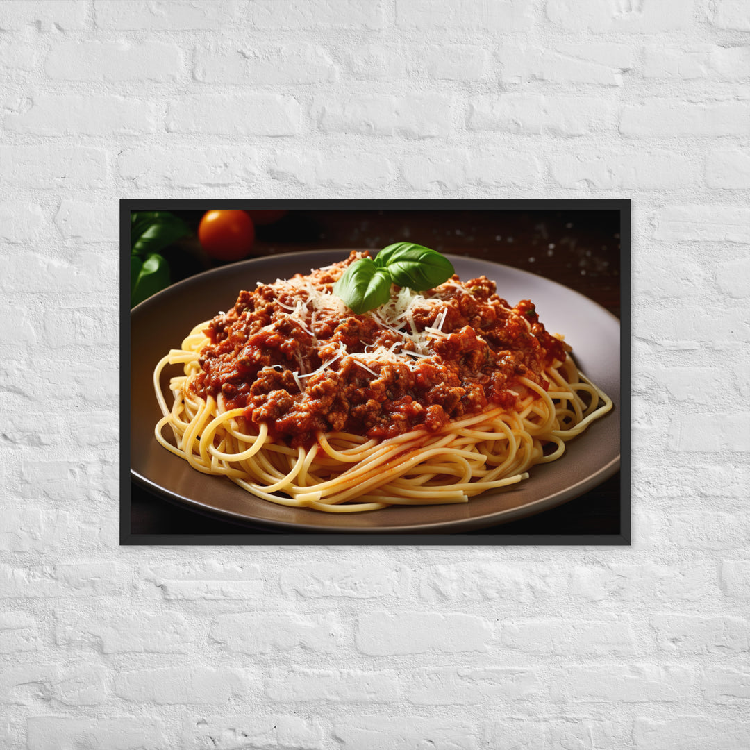 Spaghetti Bolognese Framed poster 🤤 from Yumify.AI