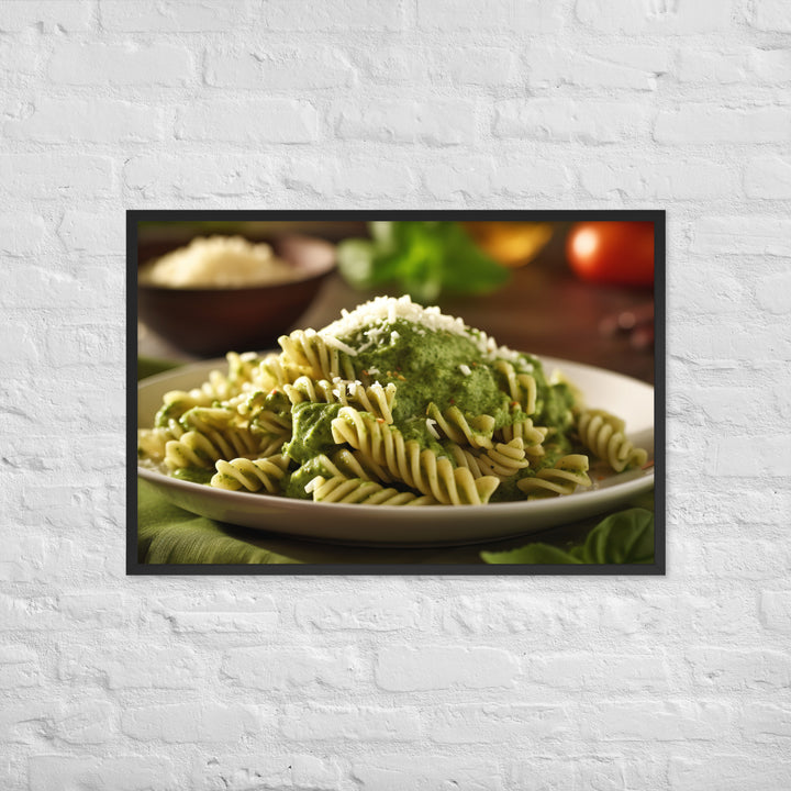 Pesto Pasta Framed poster 🤤 from Yumify.AI