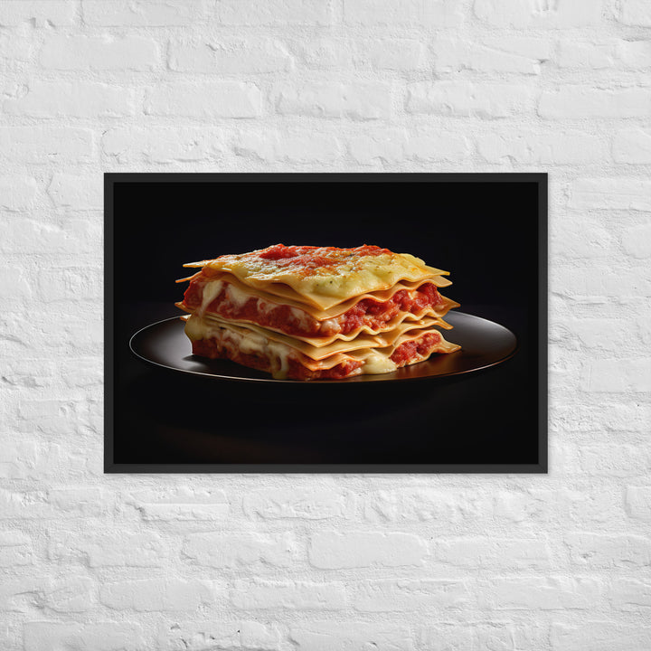 Lasagna Framed poster 🤤 from Yumify.AI