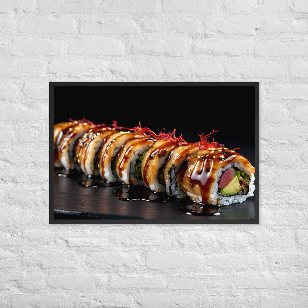 Unagi Roll Framed poster 🤤 from Yumify.AI