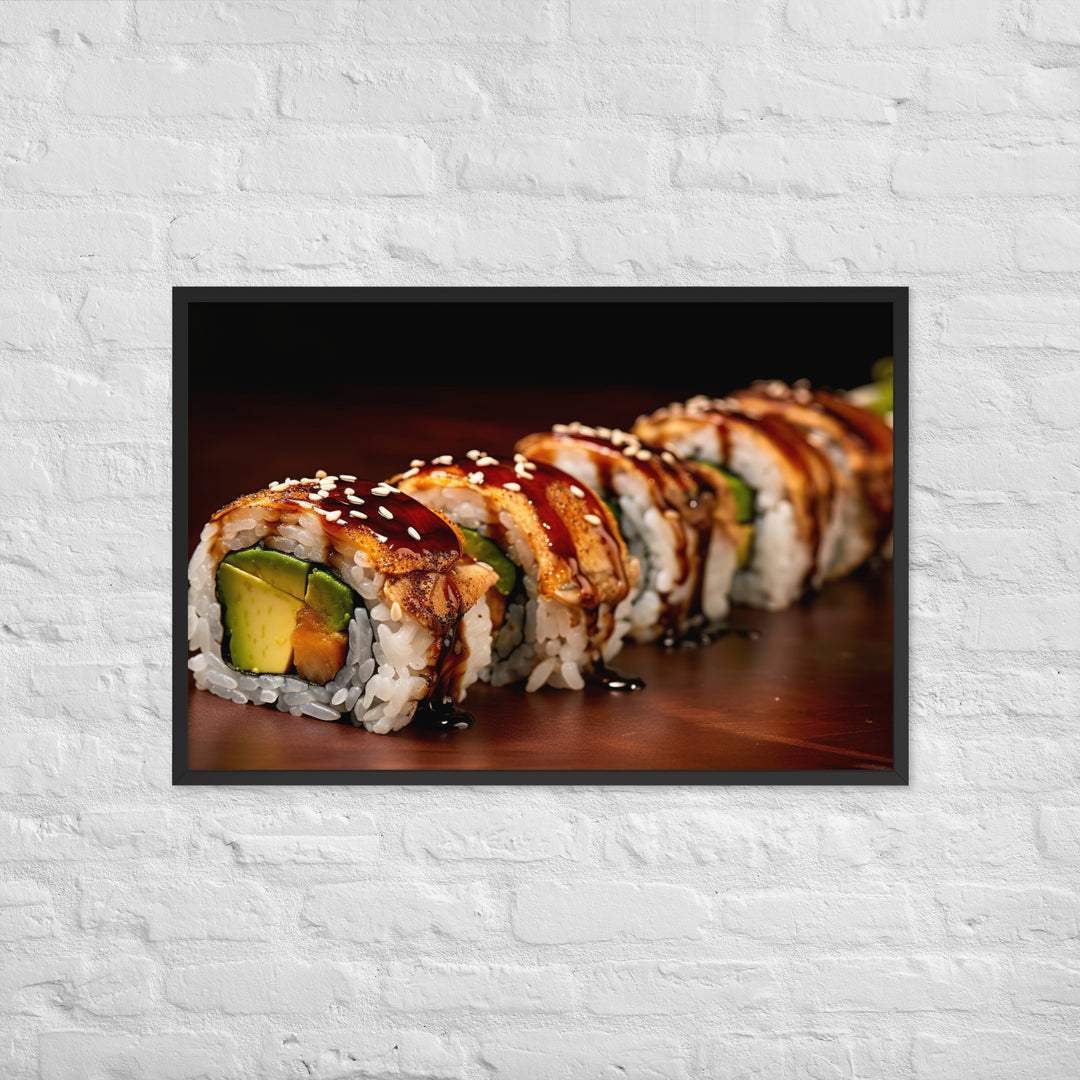 Unagi Roll Framed poster 🤤 from Yumify.AI