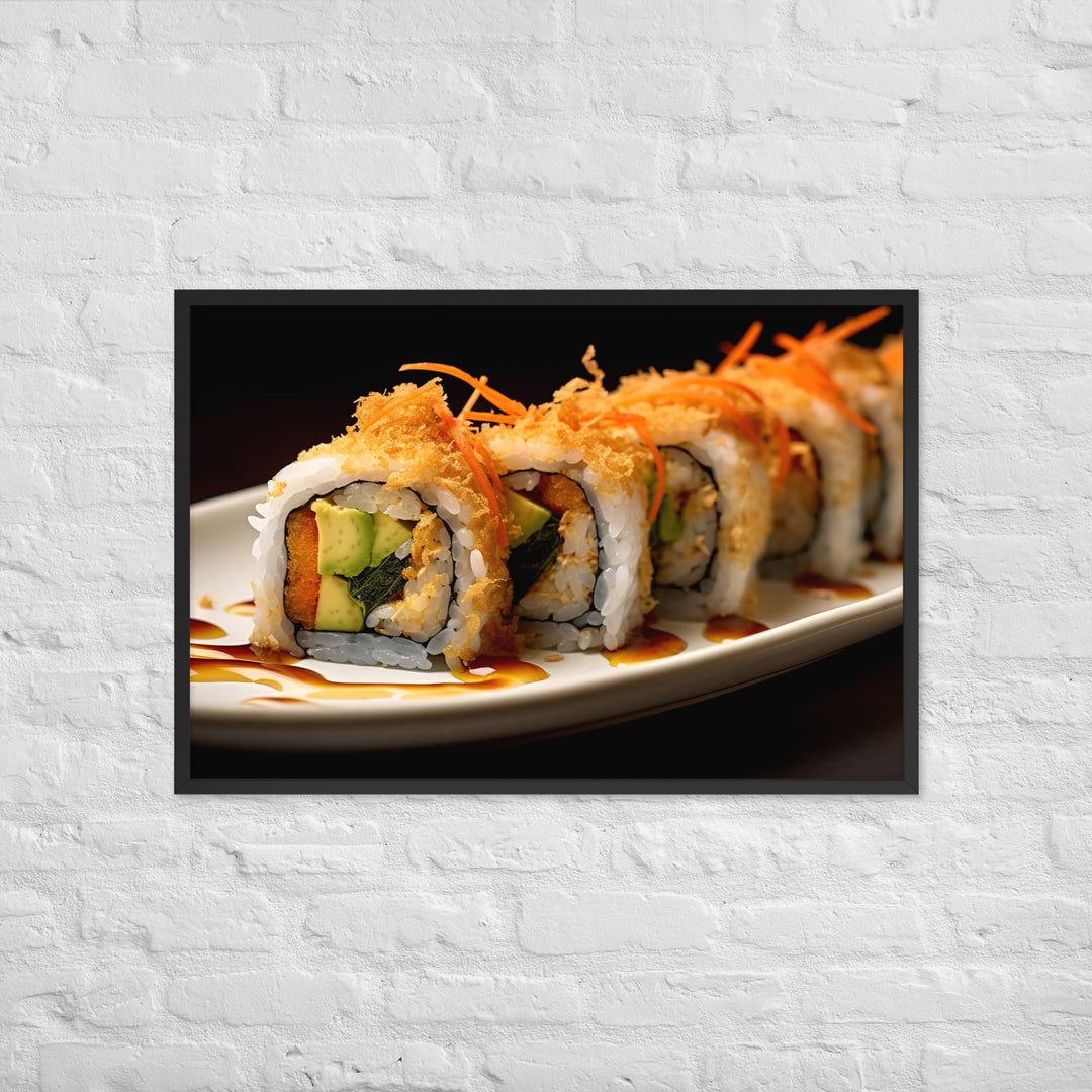 Tempura Roll Framed poster 🤤 from Yumify.AI