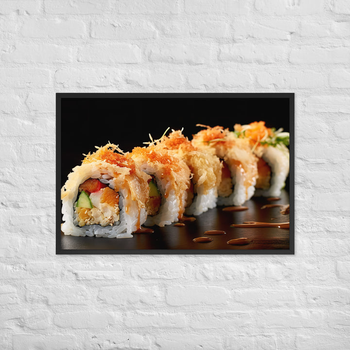 Tempura Roll Framed poster 🤤 from Yumify.AI