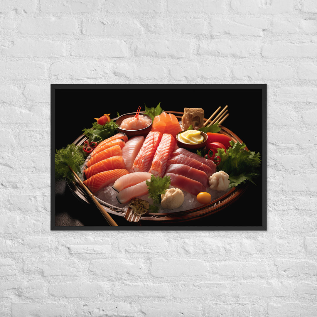 Sashimi Framed poster 🤤 from Yumify.AI