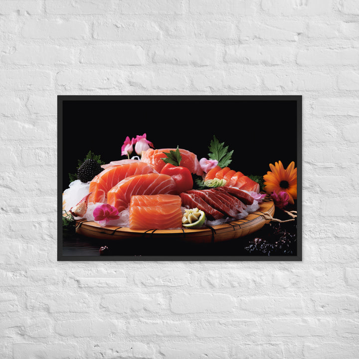 Sashimi Framed poster 🤤 from Yumify.AI